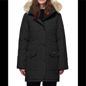 Canada Goose Trillium Down Navy Parka Coyote Fur
